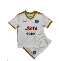 Camisola SSC Napoli Criança Equipamento Segundo 2021-2022 Manga Curta